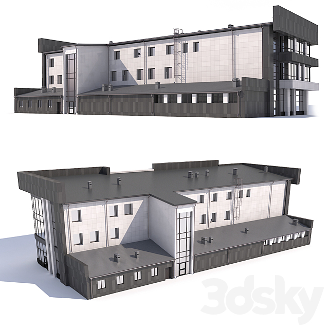 Medical Center 3DS Max Model - thumbnail 2