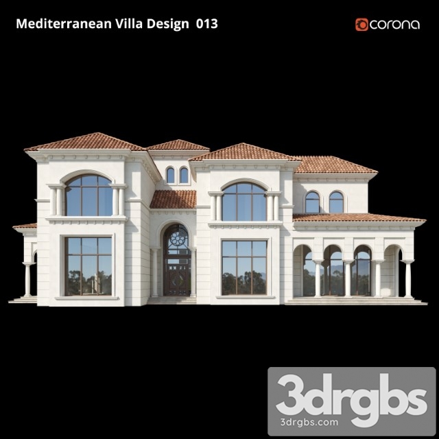 Mediterranean Villa Design 013 3dsmax Download - thumbnail 1