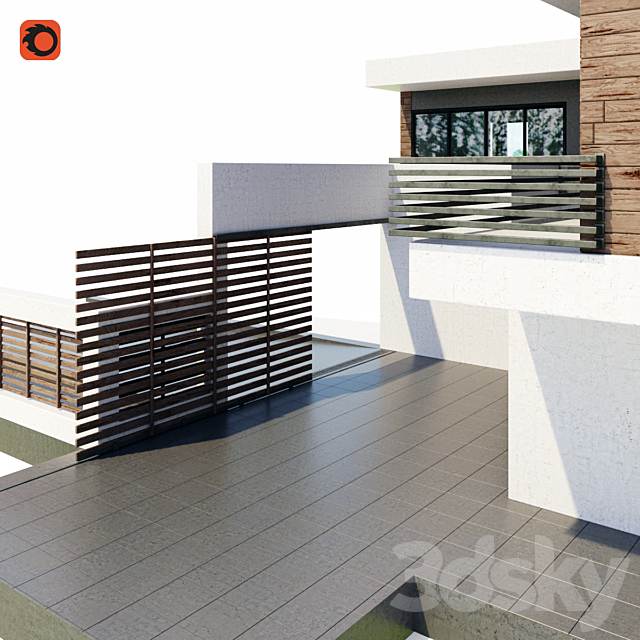 Minimalism villa 3DSMax File - thumbnail 2