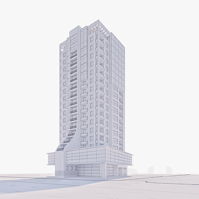 Modern building 3DSMax File - thumbnail 3