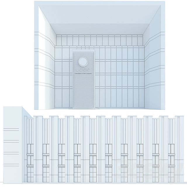 Modern Commercial Building No1 3DS Max Model - thumbnail 6