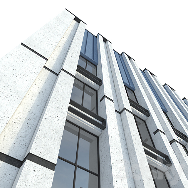 Modern Commercial Building No1 3DS Max Model - thumbnail 7