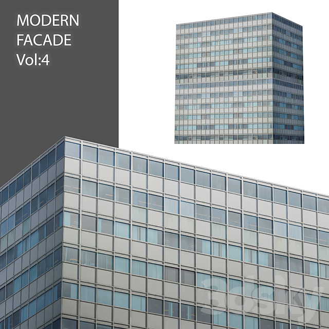 Modern facade_Vol: 4 3DSMax File - thumbnail 1