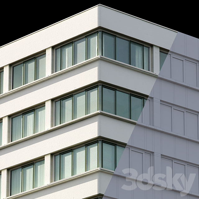 Modern facade_vol8 3DSMax File - thumbnail 2