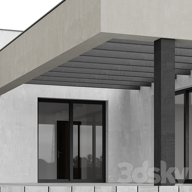 Modern House 003 3DS Max Model - thumbnail 6