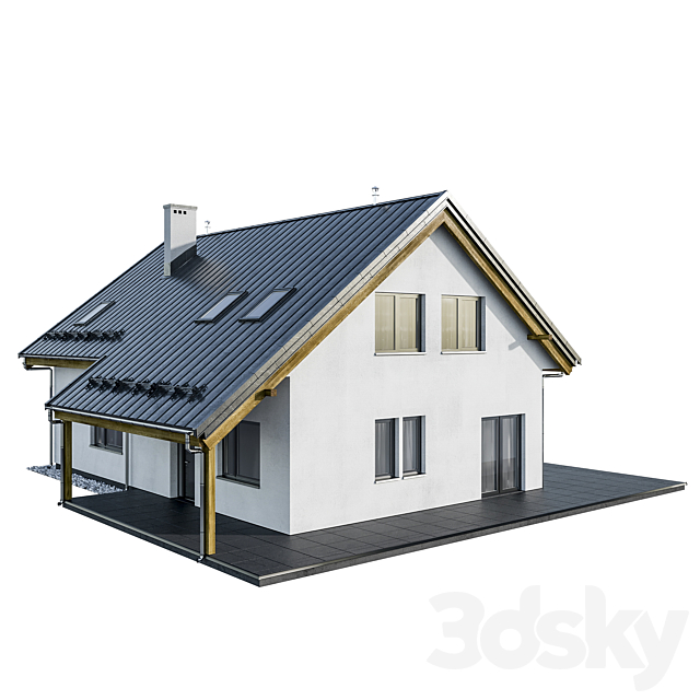 Modern house 01 3DSMax File - thumbnail 3