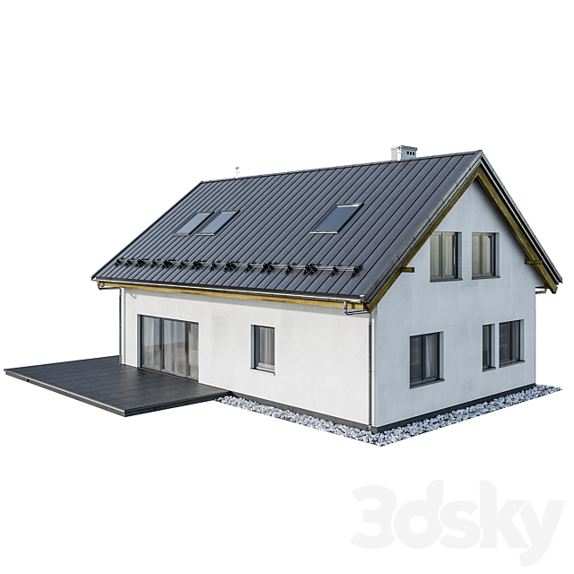 Modern house 01 3DSMax File - thumbnail 4