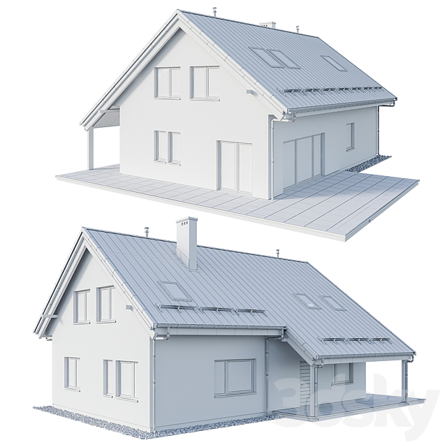 Modern house 01 3DSMax File - thumbnail 5