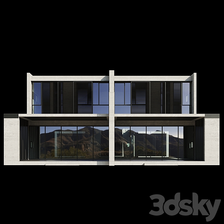 Modern House 03 3DS Max - thumbnail 2