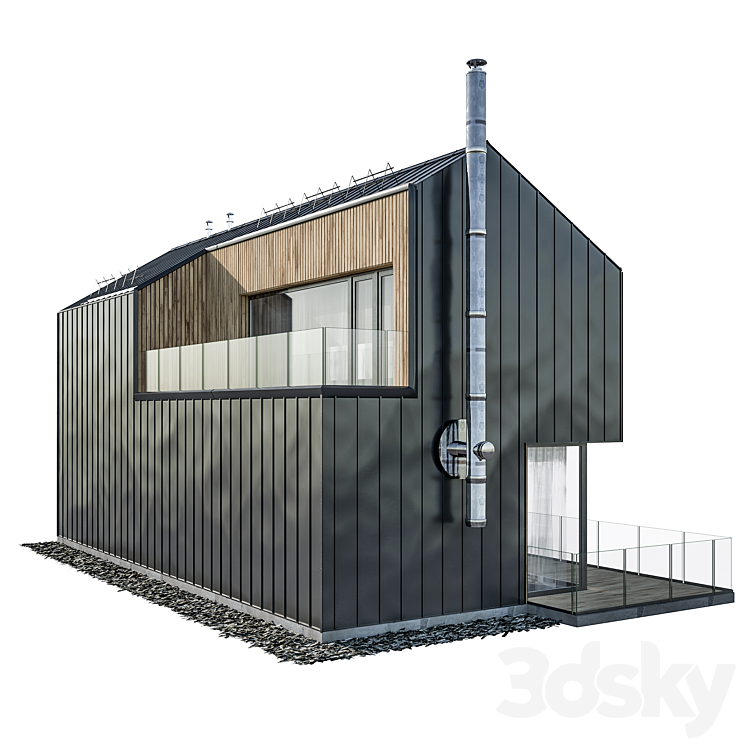 Modern house 03 3DS Max - thumbnail 2