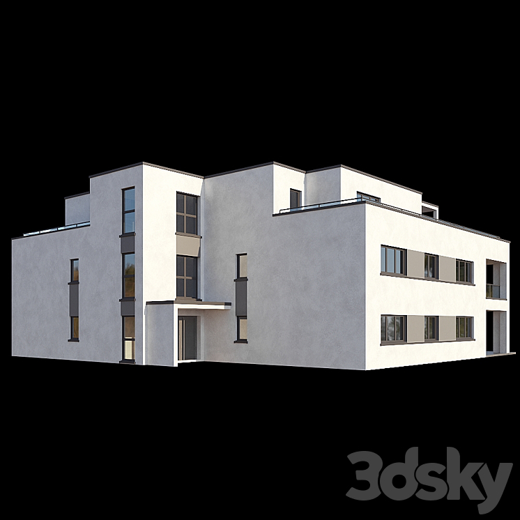 Modern House 04 3DS Max - thumbnail 2