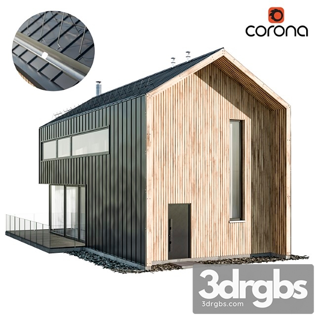 Modern house 05 3dsmax Download - thumbnail 1