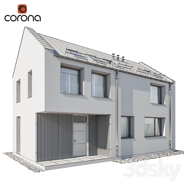 Modern house 06 3DS Max - thumbnail 2