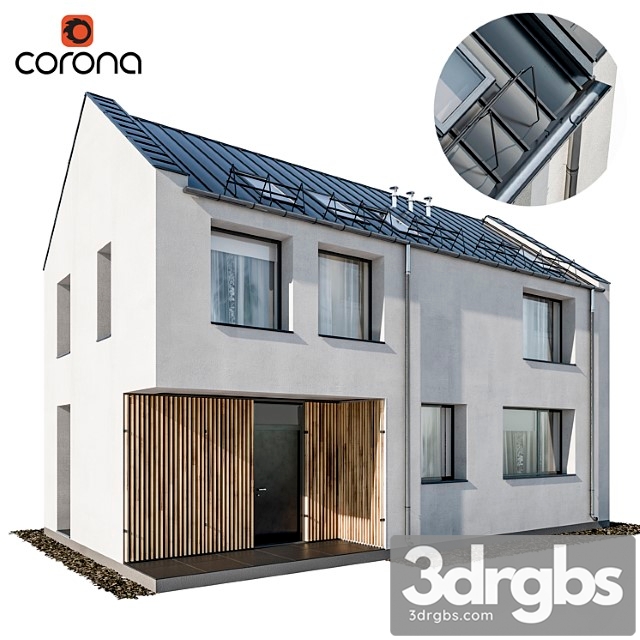 Modern house 06 3dsmax Download - thumbnail 1