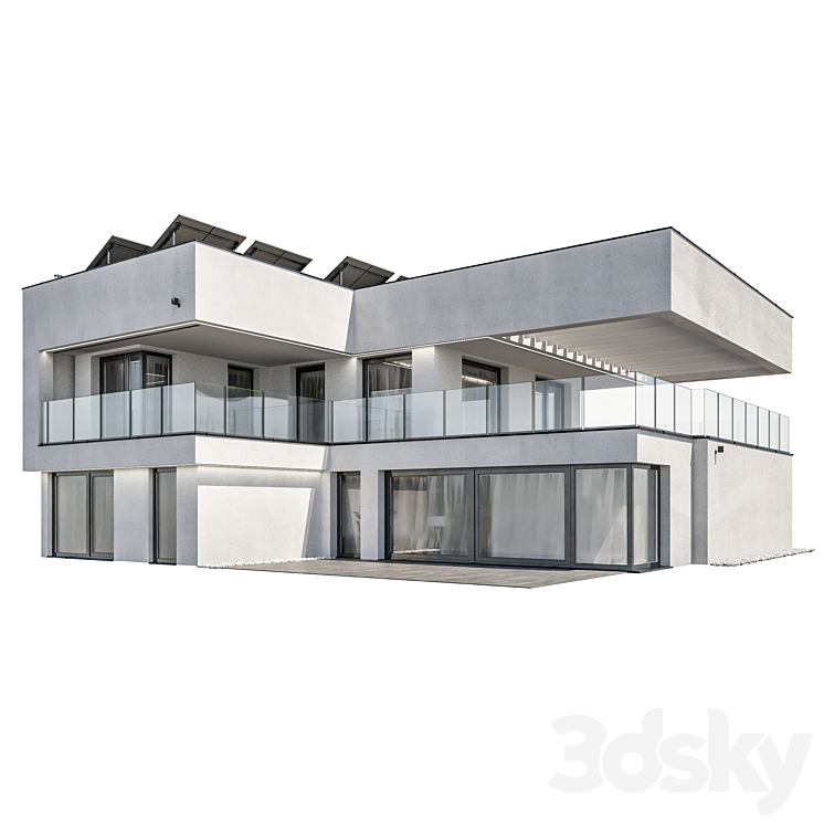 Modern house 18 3DS Max - thumbnail 2