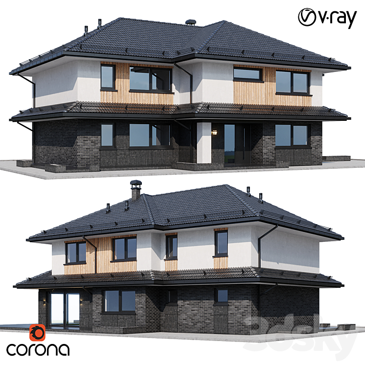 modern house 24 3DS Max - thumbnail 1