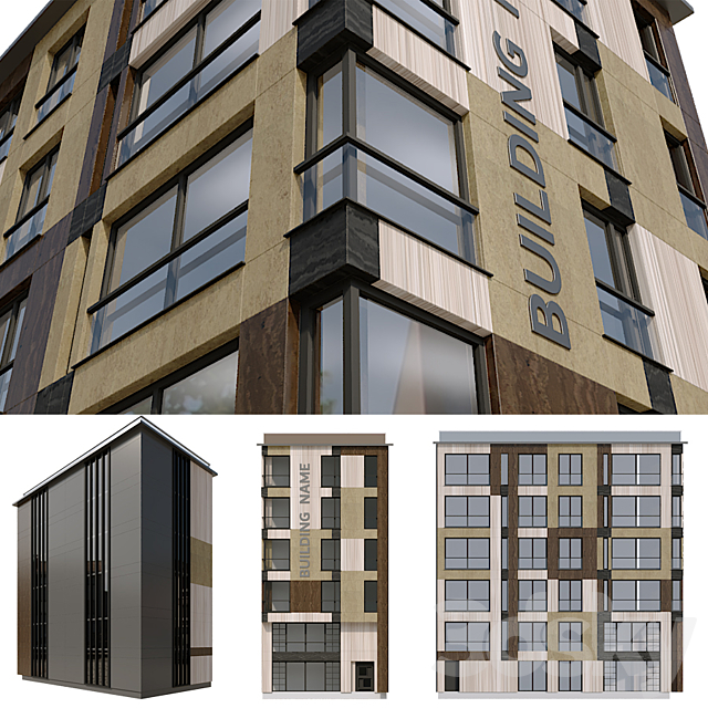 Modern Residential Building 22 3DSMax File - thumbnail 2