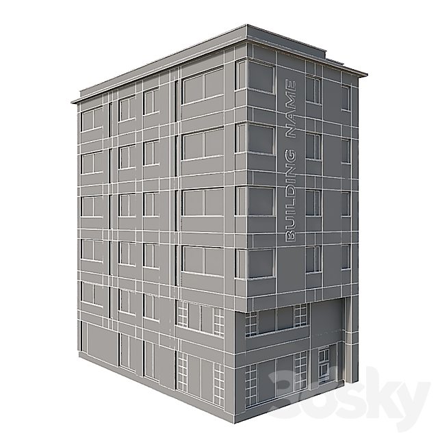 Modern Residential Building 22 3DSMax File - thumbnail 3