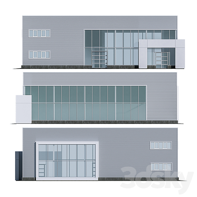 Modern Residential Building 24 3DS Max Model - thumbnail 3