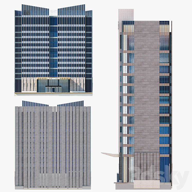 Modern Residential Building 25 3DS Max - thumbnail 2