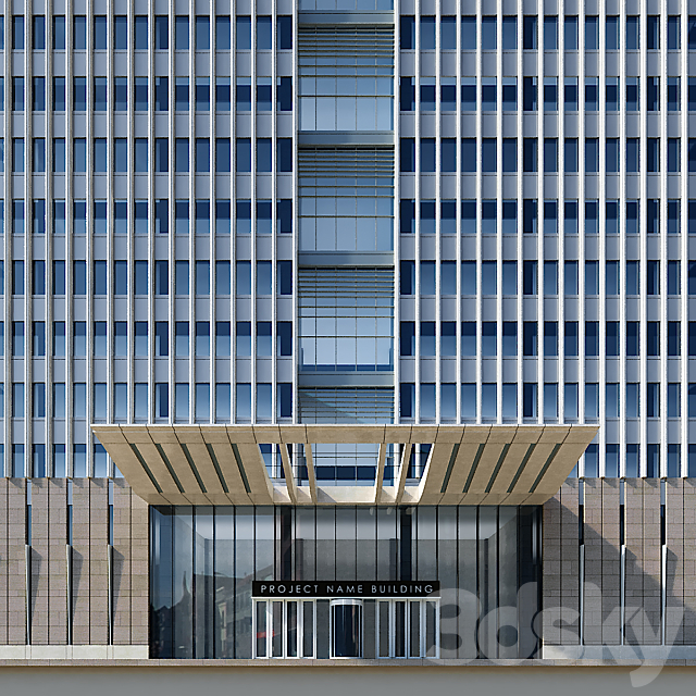 Modern Residential Building 25 3DSMax File - thumbnail 3