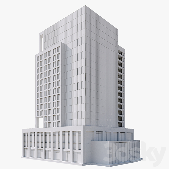 Modern Residential Building 27 3DS Max Model - thumbnail 4