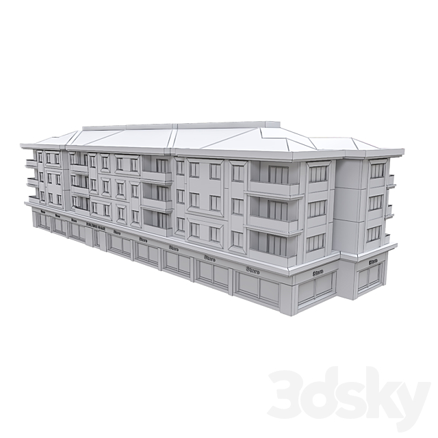 Modern Residential Building 29 3DSMax File - thumbnail 5