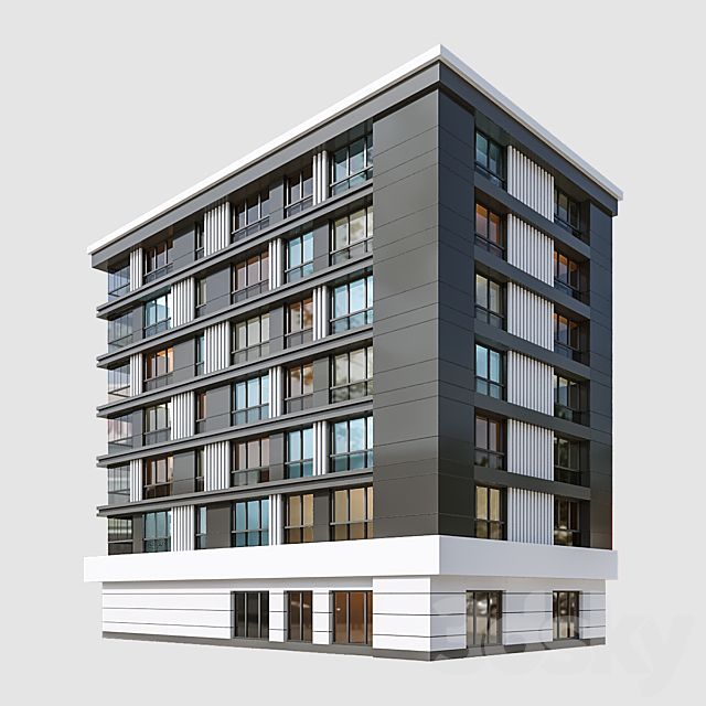 Modern Residential Building 35 3DSMax File - thumbnail 2