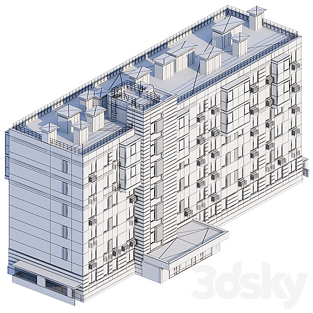 Modern residential building 3DSMax File - thumbnail 5