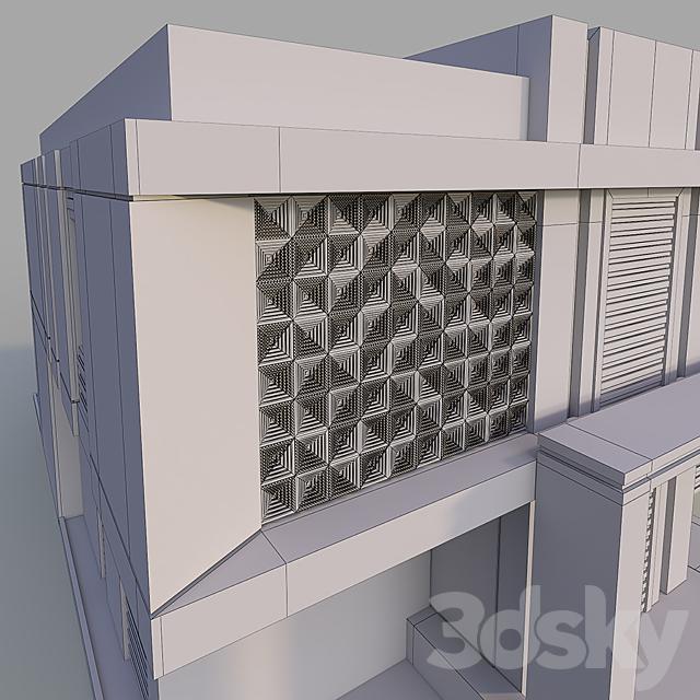 Modern Villa 2 3DS Max Model - thumbnail 4