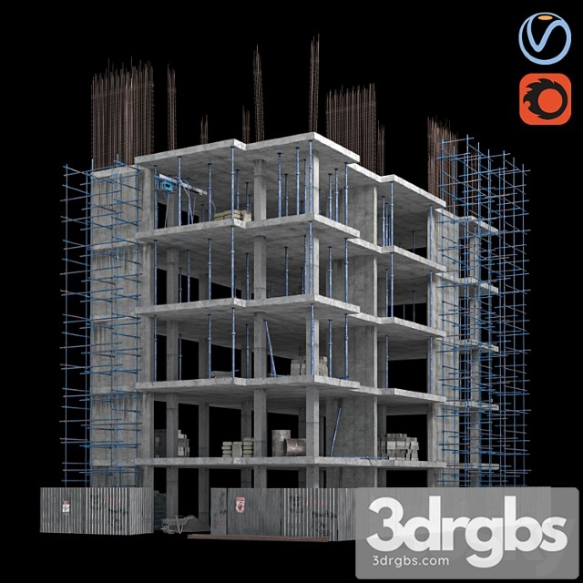 Modular Building 09 3dsmax Download - thumbnail 1