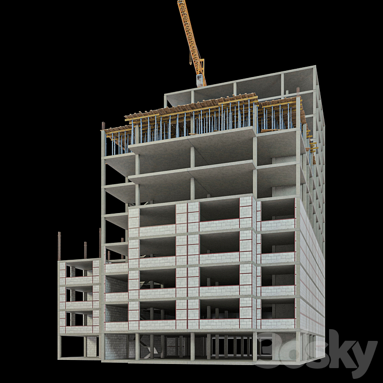 Modular Construction Site 02 3DS Max - thumbnail 2