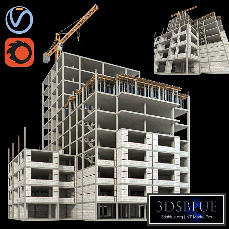 Modular Construction Site 02 3DS Max - thumbnail 3