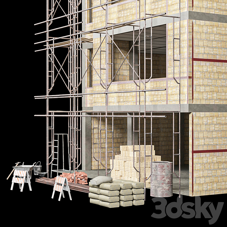 Modular Construction Site 03 3DS Max - thumbnail 2