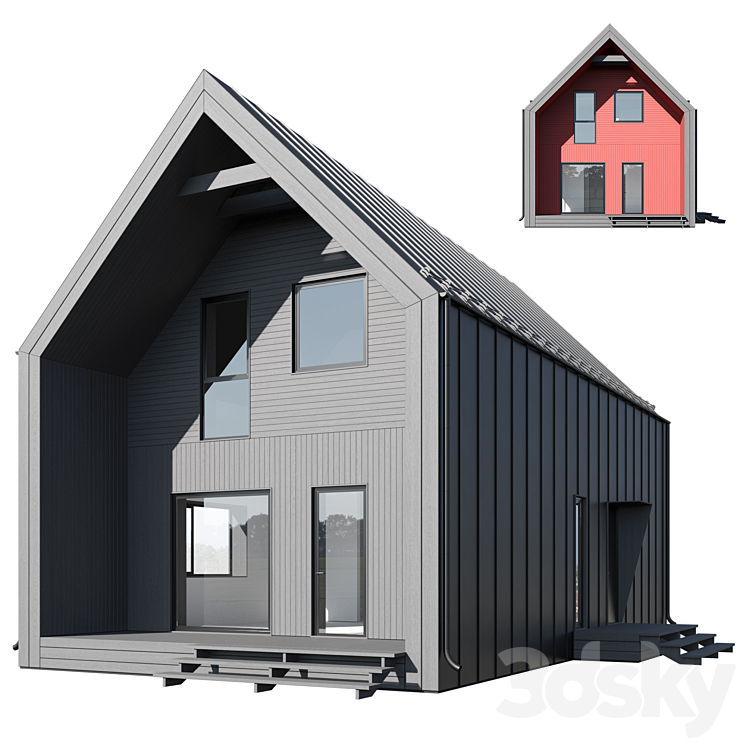 Modular house 02 3DS Max - thumbnail 1