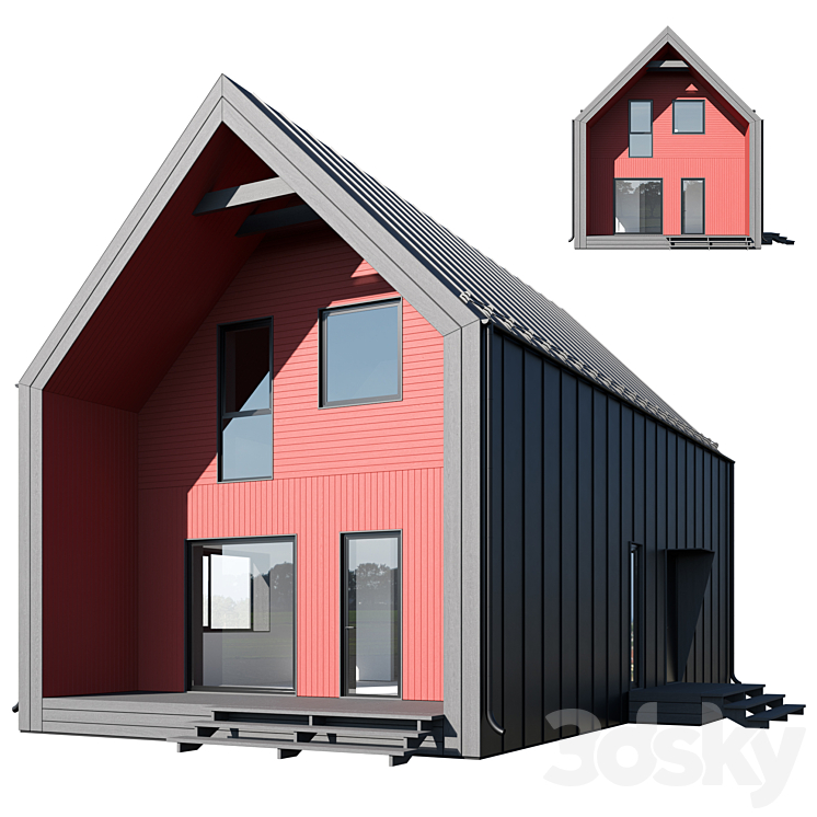 Modular house 02 3DS Max - thumbnail 2