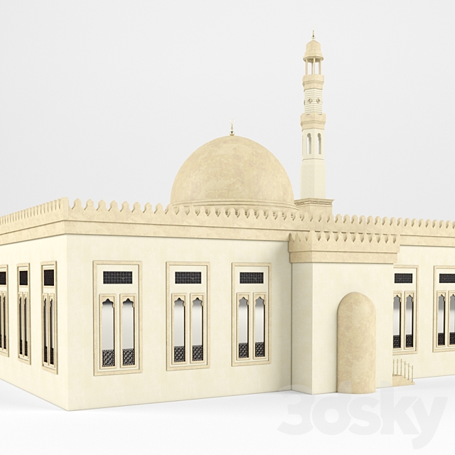 Mosque (jame) 3DS Max Model - thumbnail 2