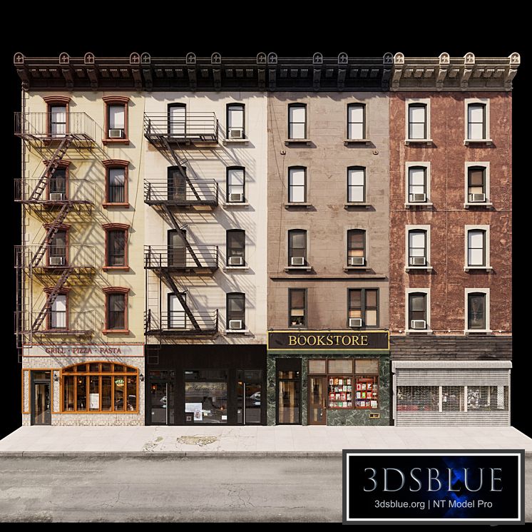 New york facade 3DS Max - thumbnail 3