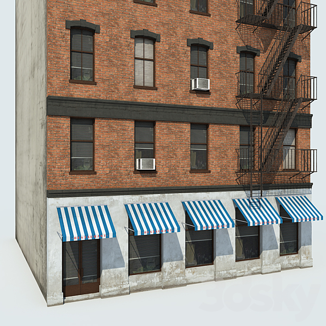 NYC Building 1 3DS Max Model - thumbnail 2