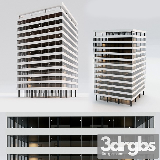 Office Building 3dsmax Download - thumbnail 1