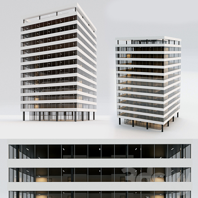 Office building. 3DSMax File - thumbnail 1