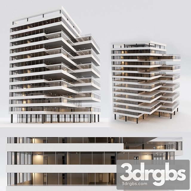 Office Building 6 3dsmax Download - thumbnail 1