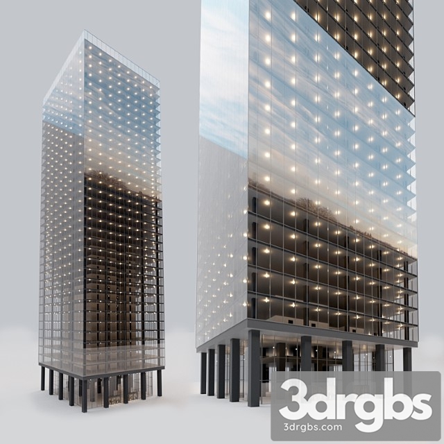 Office Building Skyscraper 7 3dsmax Download - thumbnail 1