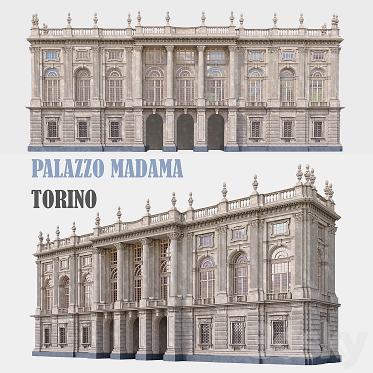 Palazzo Madama 3DS Max - thumbnail 1