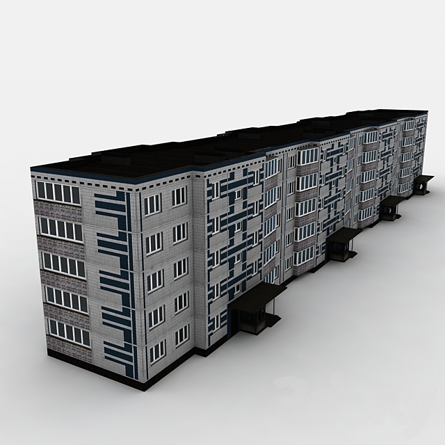 Panel house 1P-303 3ds Max - thumbnail 1