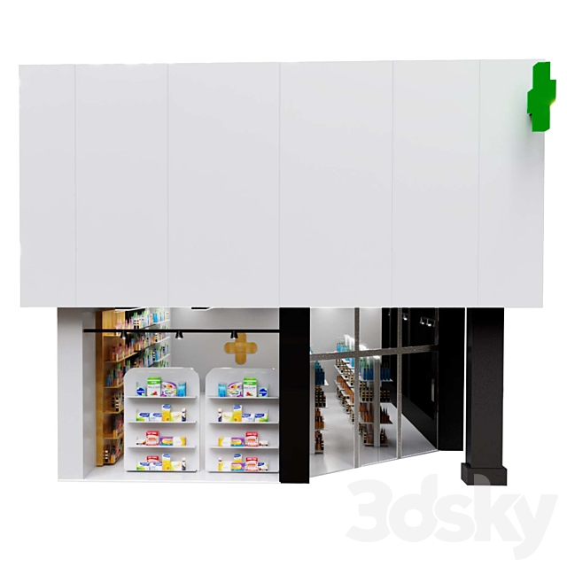 Pharmacy 3DS Max Model - thumbnail 3