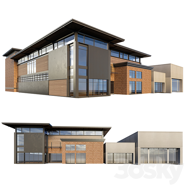 Public building 3DSMax File - thumbnail 1