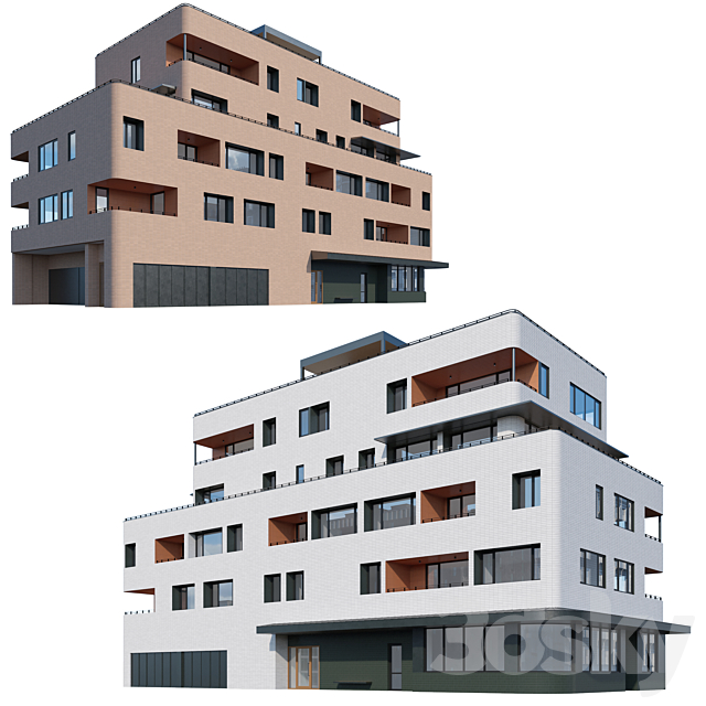 Residential Apartments 01 3DS Max Model - thumbnail 2