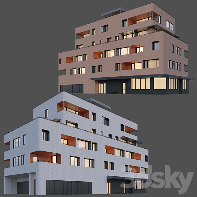 Residential Apartments 01 3DS Max Model - thumbnail 4