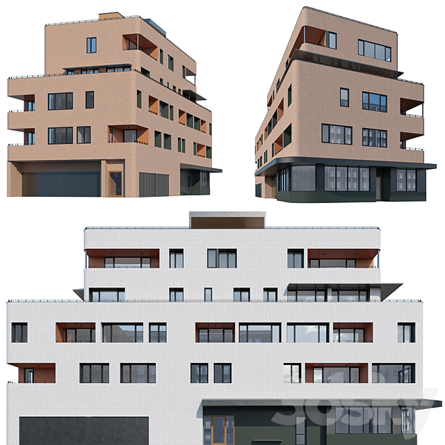 Residential Apartments 01 3DS Max Model - thumbnail 5